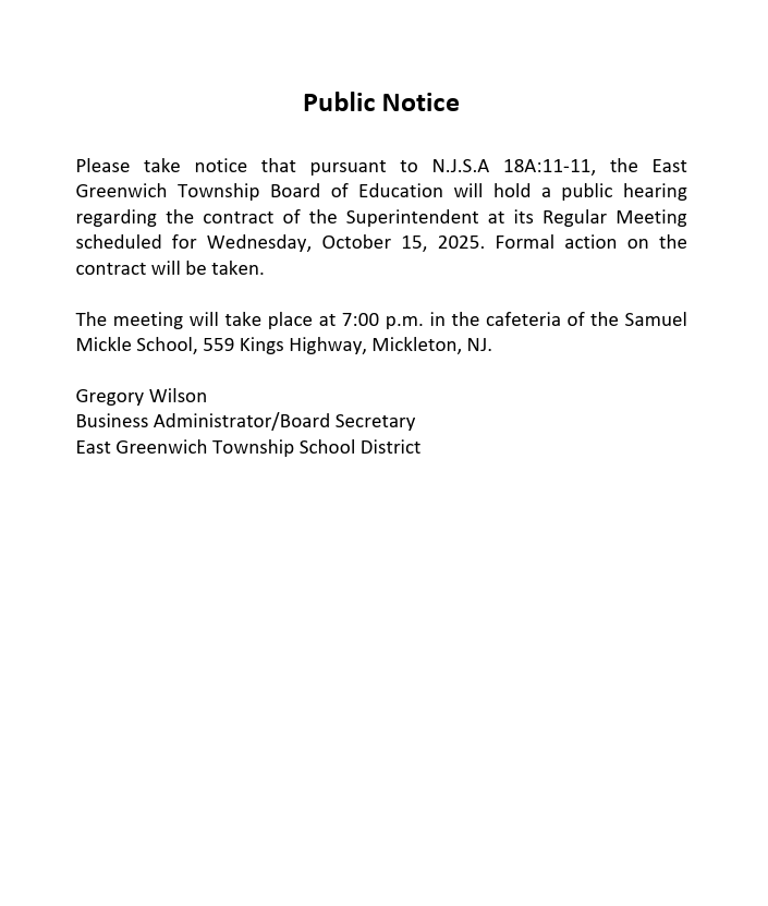 Public Notice 9.15.25
